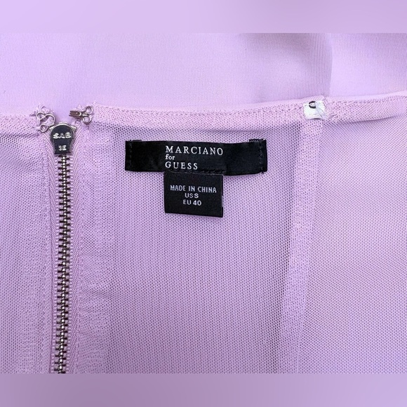 Marciano for Guess, Lilac Bustier Crop Top With Chain, Small - Picture 4 of 11